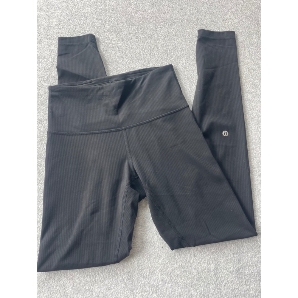 Lululemon Wunder Under High-Rise Tight 28 Ribbed Luxtreme Black Leggings Size 4